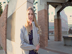 ロスでナンパした真面目なバレリーナ学生が世間知らず&お金欲しさと押しに弱くてガチガチ緊張のAV出演 ナタリー(19歳) サンプル動画サムネイル